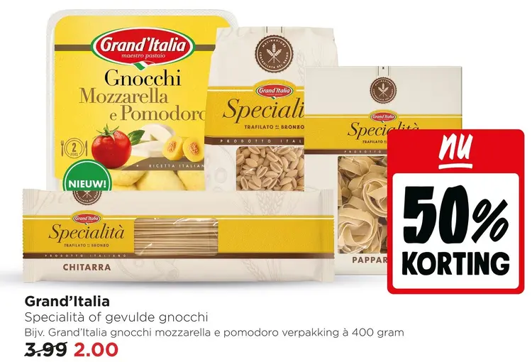 Aanbieding: Grand'Italia Specialità of gevulde gnocchi