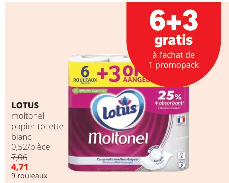 Offre: Papier toilette blanc