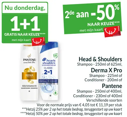 Promotie: Head & Shoulders, Derma X Pro, Pantene