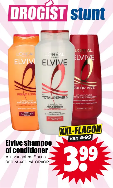 Aanbieding: Elvive shampoo of conditioner