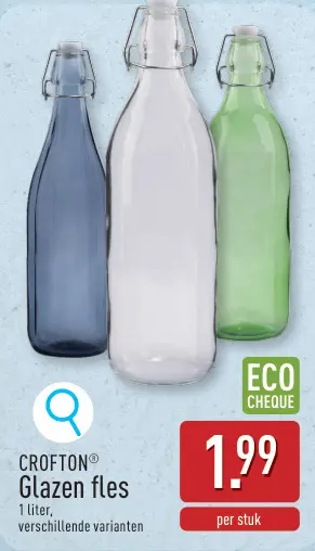 Promotie: Glazen fles