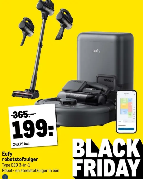 Aanbieding: Eufy robotstofzuiger