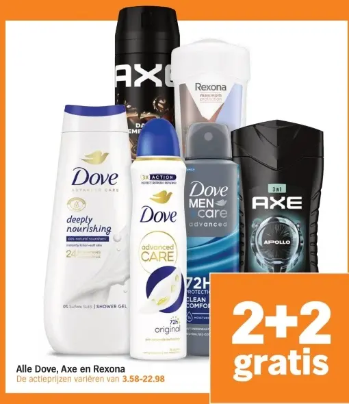 Aanbieding: Dove, Axe en Rexona