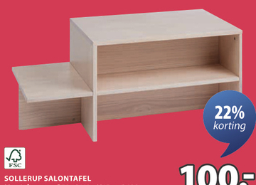 Aanbieding: SOLLERUP SALONTAFEL