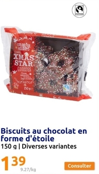 Aanbieding: Biscuits au chocolat en forme d&apos;étoile