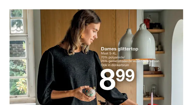 Aanbieding: Dames glittertop