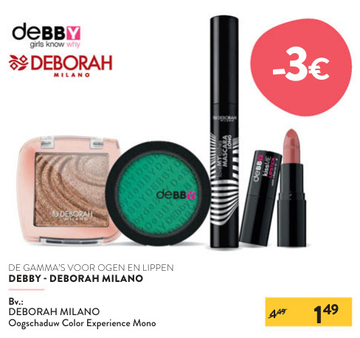 Aanbieding: DEBORAH MILANO Oogschaduw Color Experience Mo