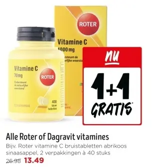 Aanbieding: Alle Roter of Dagravit vitamines