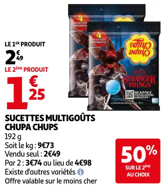 Promotie: Sucettes multigouts