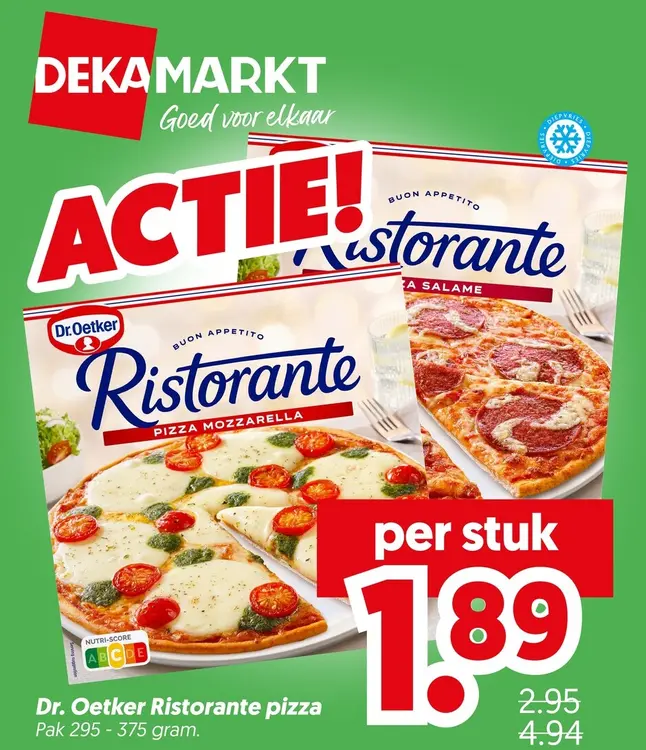 Aanbieding: Dr. Oetker Ristorante pizza
