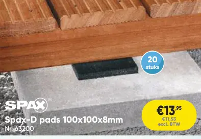 Promotie: Spax-D pads