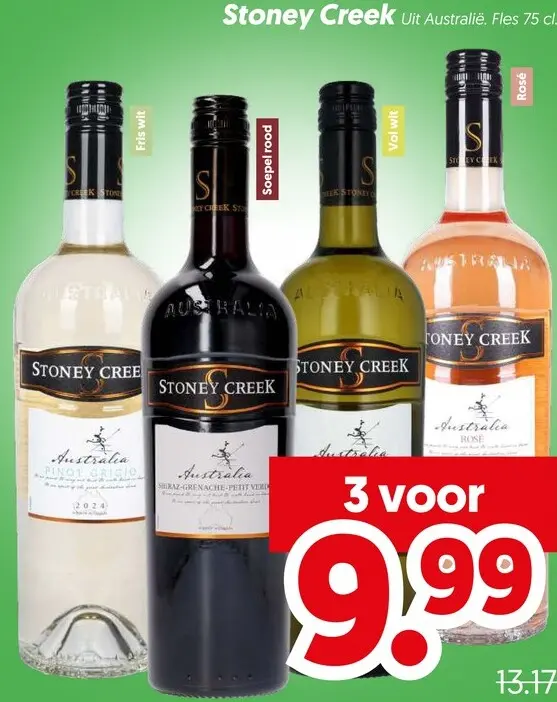 Aanbieding: Stoney Creek Wijn
