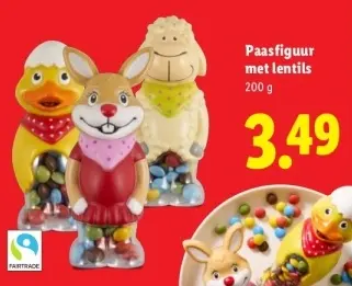 Aanbieding: Paasfiguur met lentils