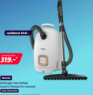 Aanbieding: Miele Guard L1 Parquet XL Lotuswit