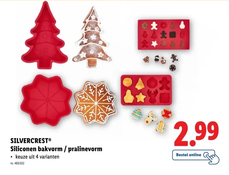 Aanbieding: Siliconen bakvorm / pralinevorm