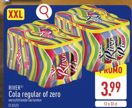 Promotie: Cola regular of zero