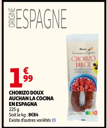 Promotie: Chorizo doux
