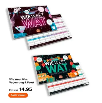 Aanbieding: Wie Weet Wat: Verjaardag & Feest