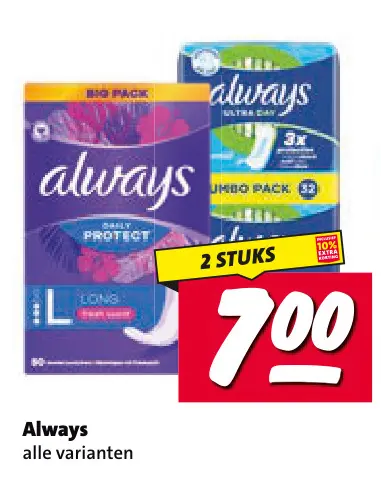 Aanbieding: Always