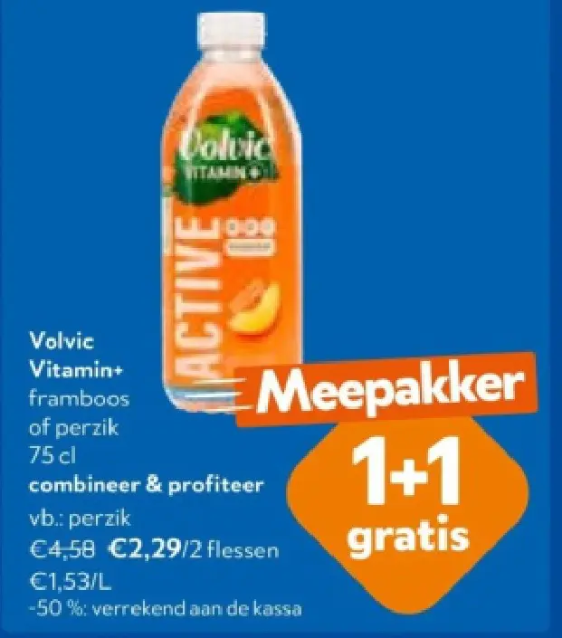 Promotie: Vitamin+ framboos of perzik