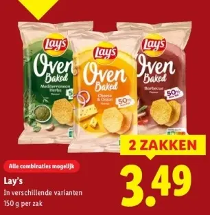 Aanbieding: Lay's Oven Baked