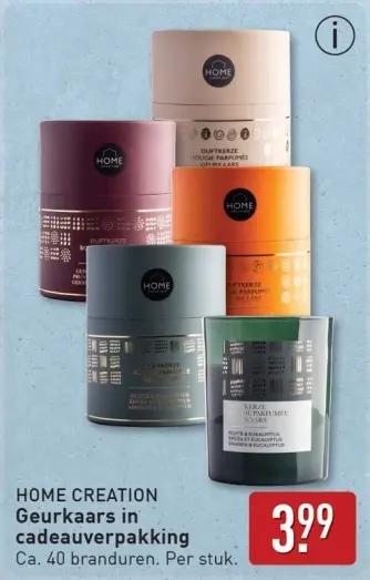 Aanbieding: Geurkaars in cadeauverpakking