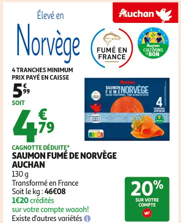 Offre: Saumon fumé de norvège