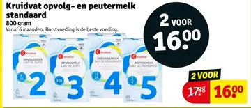 Aanbieding: Kruidvat opvolg- en peutermelk standaard