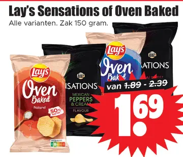 Aanbieding: Lay's Sensations of Oven Baked