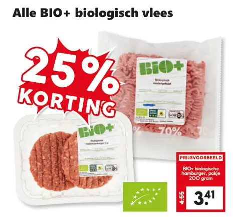 Aanbieding: Alle BIO+ biologisch vlees