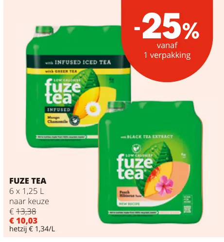 Promotie: Fuze tea