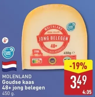 Aanbieding: Goudse kaas 48+ jong belegen