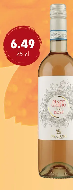 Aanbieding: Sartori Pinot Grigio Rosé