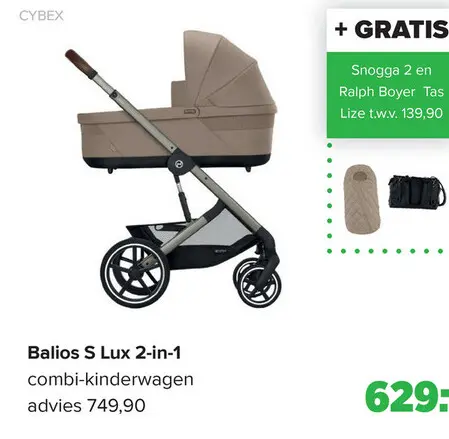 Aanbieding: Balios S Lux 2-in-1 combi-kinderwagen
