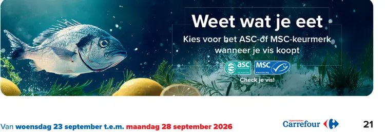 Promotie: ASC- of MSC-gecertificeerde vis