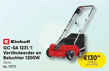 Promotie: GC-SA 1231/1 Vertikuteerder en Beluchter 1200