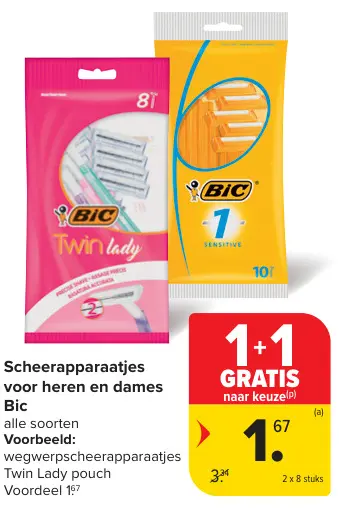 Promotie: Scheerapparaatjes voor heren en dames