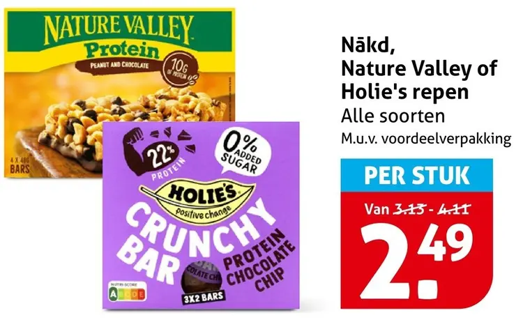 Aanbieding: Nākd, Nature Valley of Holie's repen