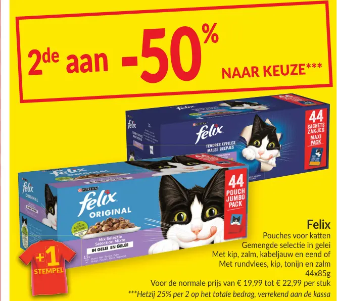 Promotie: Felix Pouches voor katten