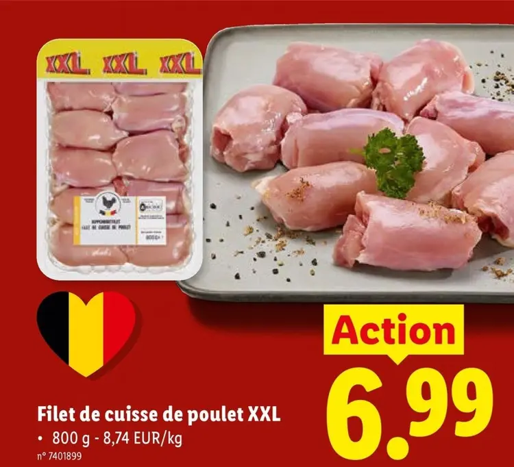 Offre: Filet de cuisse de poulet XXL