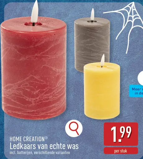 Promotie: Ledkaars van echte was