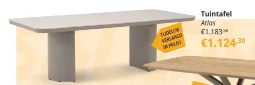 Promotie: Tuintafel