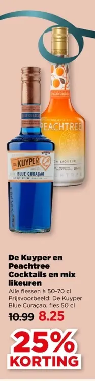 Aanbieding: Cocktails en mix likeuren