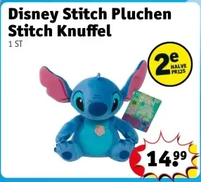 Aanbieding: Disney Stitch Pluchen Stitch Knuffel