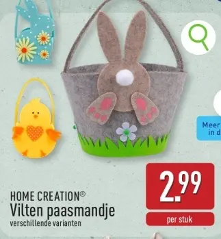 Promotie: Vilten paasmandje