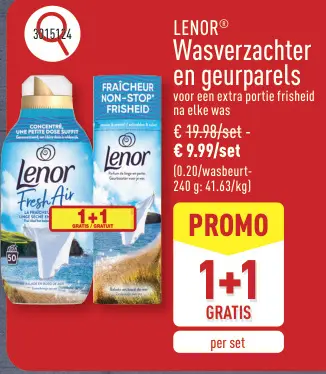 Promotie: Wasverzachter en geurparels