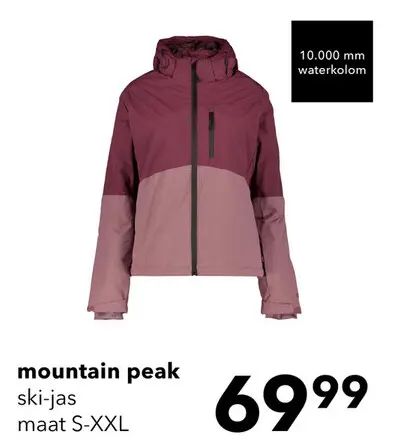 Aanbieding: Mountain Peak dames ski-jas roze 10000 mm waterkolom