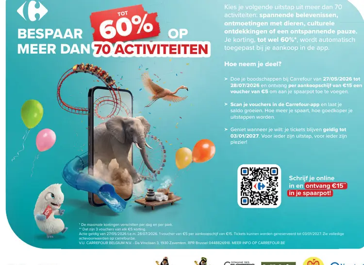 Promotie: Bespaar meer dan 70 activiteiten