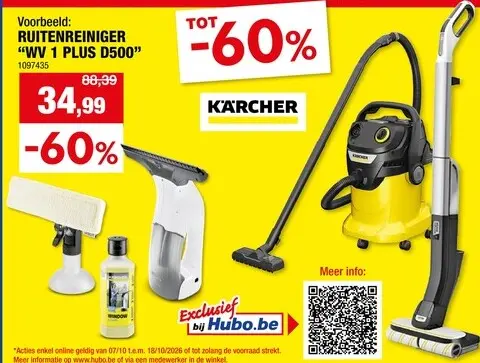 Promotie: Ruitenreiniger "WV 1 Plus D500"