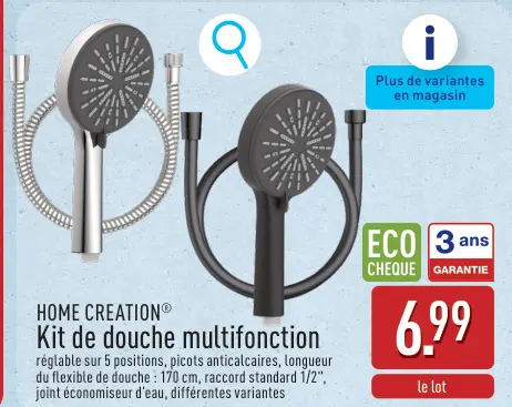 Offre: Kit de douche multifonction